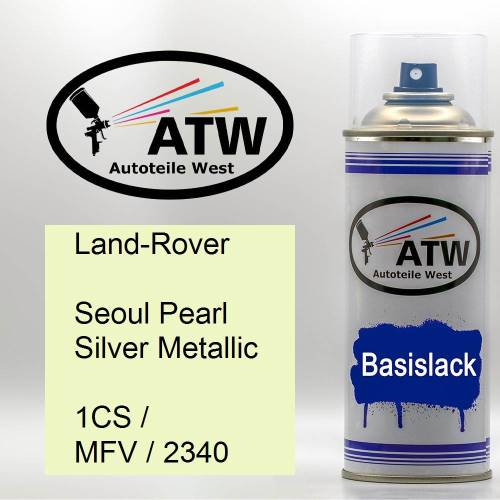 Land-Rover, Seoul Pearl Silver Metallic, 1CS / MFV / 2340: 400ml Sprühdose, von ATW Autoteile West.